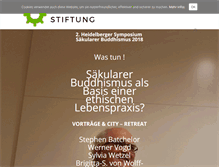 Tablet Screenshot of buddhastiftung.de